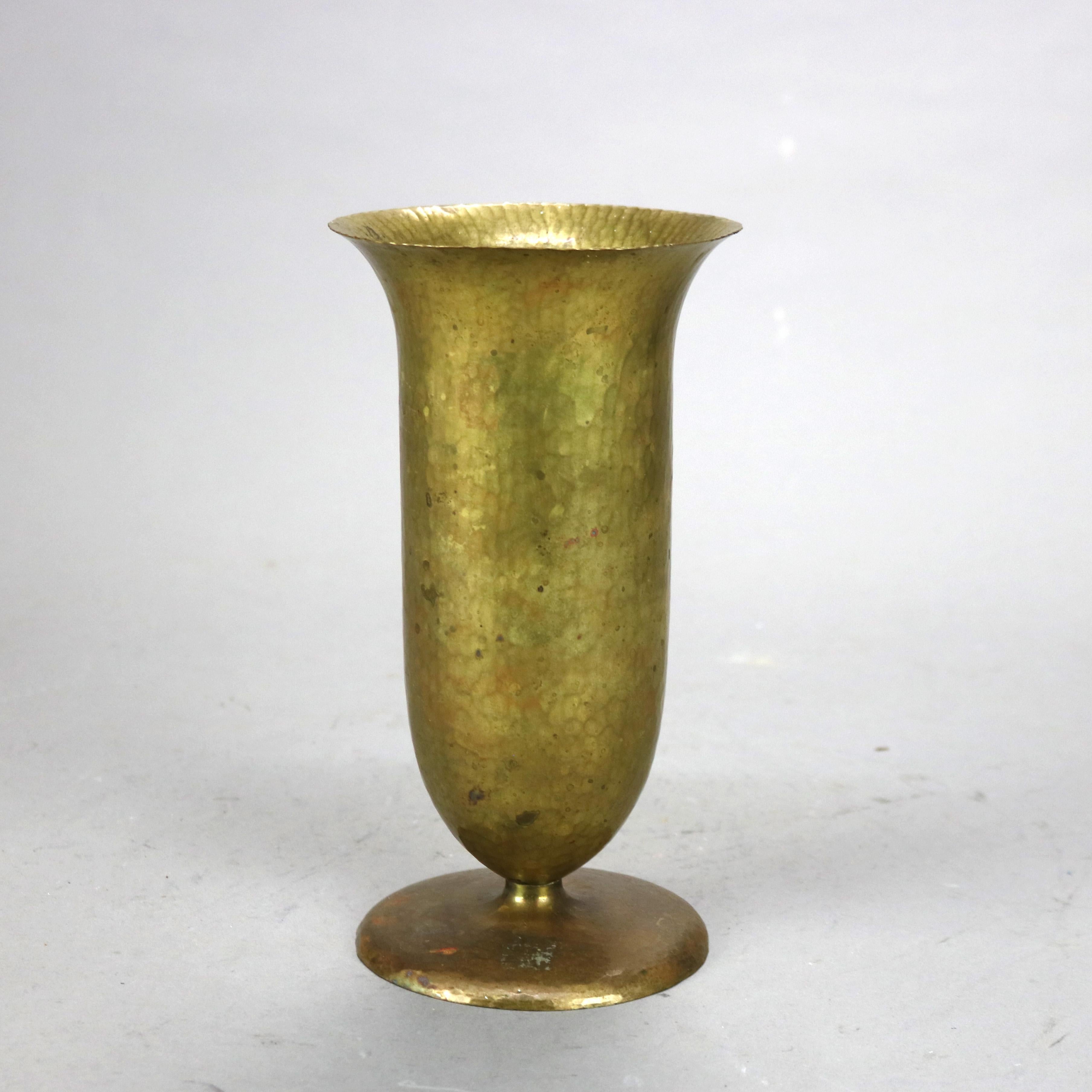 Antico vaso in rame martellato Arts & Crafts Roycroft School C1920

Misure - 8 1/2 