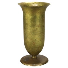 Antique Arts & Crafts Roycroft School Hammered Copper Vase C1920