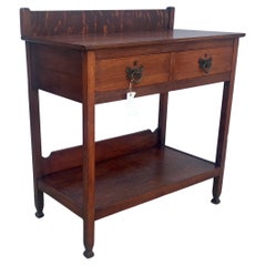 ANTIQUE circa Early 1900s   Arts & Crafts Serving Table by "Hardin" Stickley era