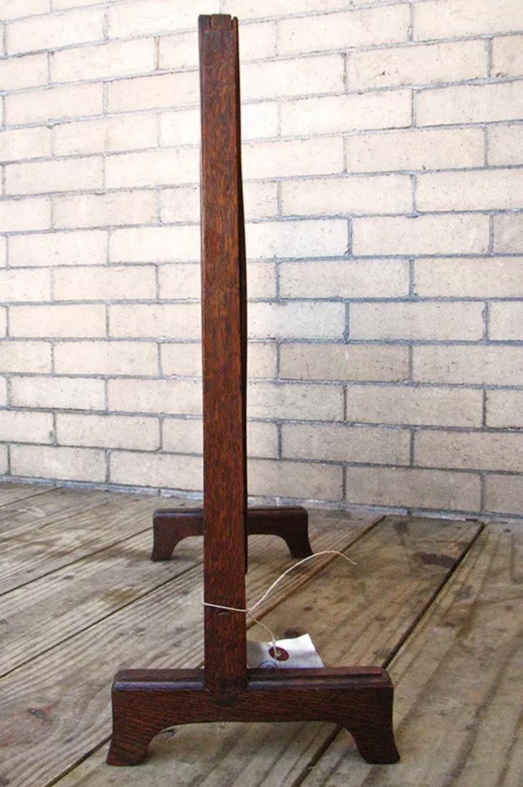 Arts and Crafts Antique ARTS & Crafts Specchio da barba MISSION Oak Stickley Era - W1422 in vendita