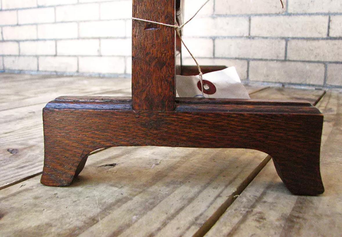Americano Antique ARTS & Crafts Specchio da barba MISSION Oak Stickley Era - W1422 in vendita