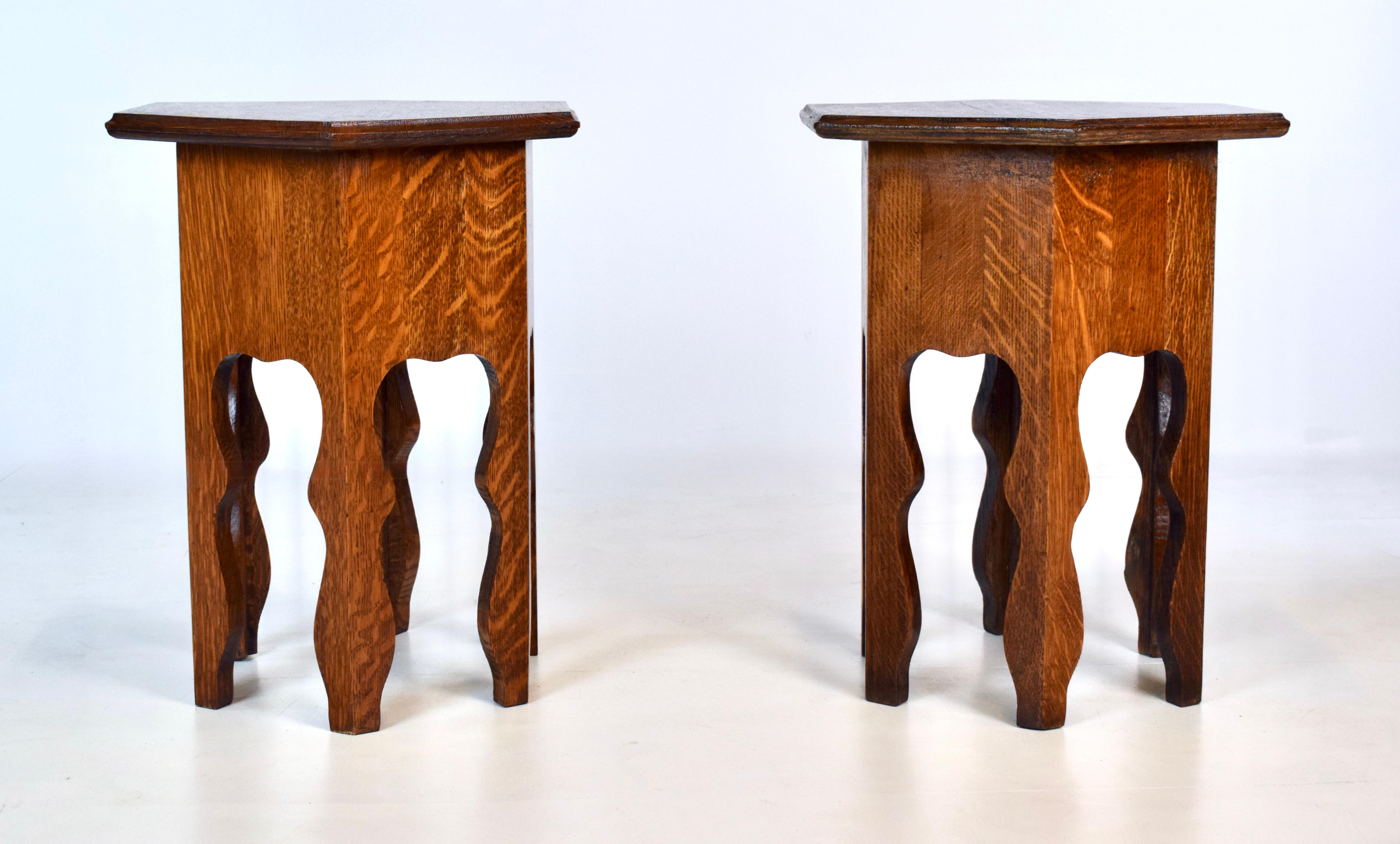 Arts and Crafts Antique Arts & Crafts Side Tables /Stools/ Stands For Sale
