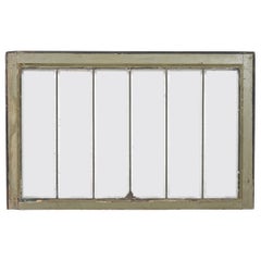 Antique Arts & Crafts Six-Panel Leaded Beveled Glass Window