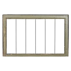 Antique Arts & Crafts Six-Panel Leaded Beveled Glass Window