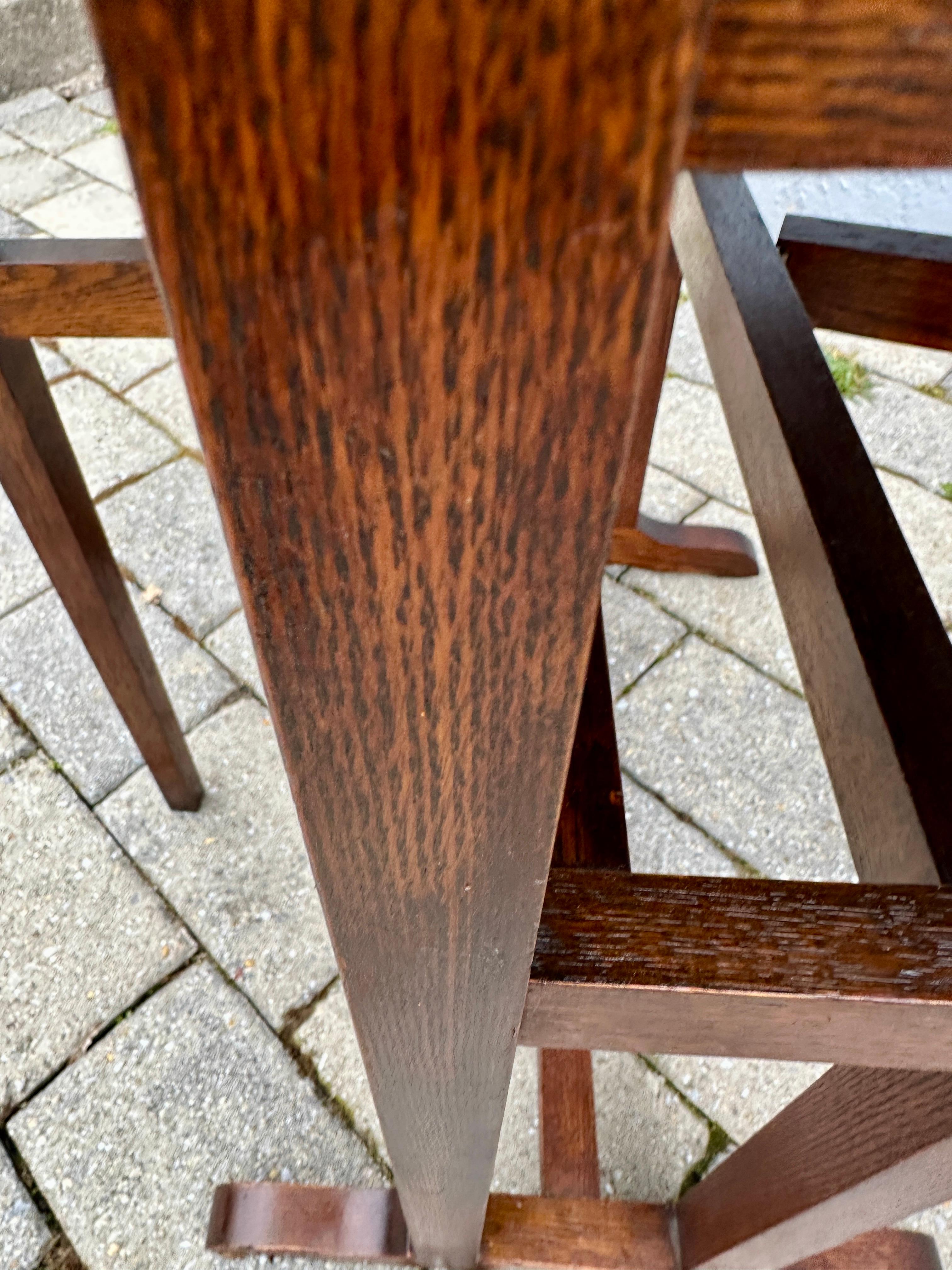 Petite table à abattant Arts & Crafts d'époque Stickley en vente 7