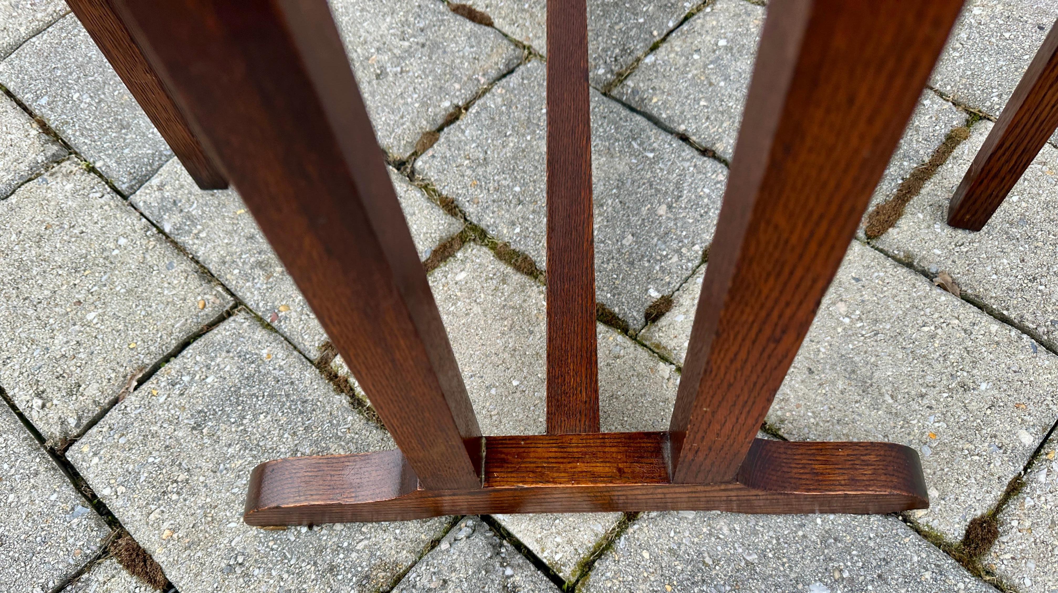 Petite table à abattant Arts & Crafts d'époque Stickley en vente 8