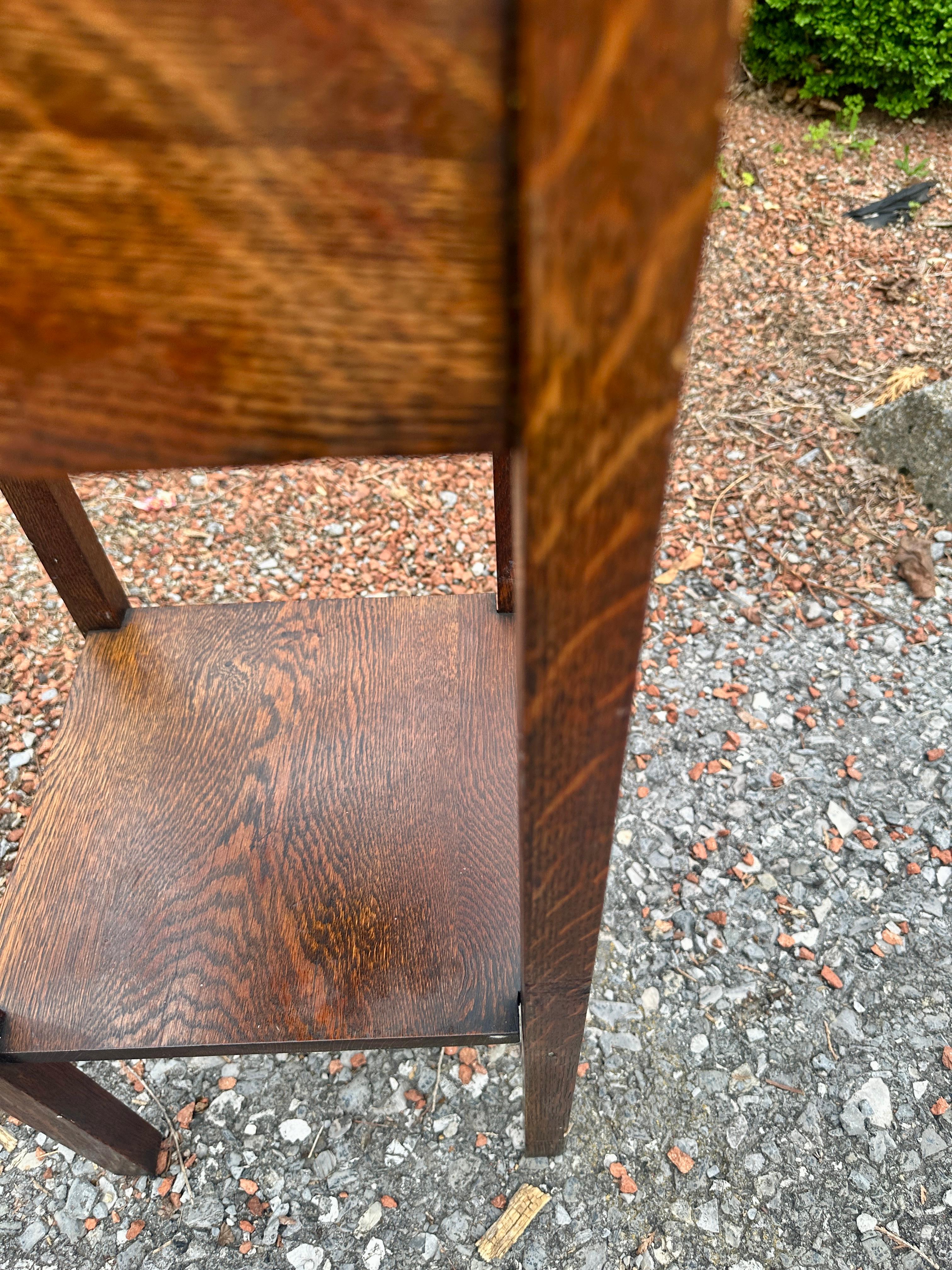 Americano Antique Arts & Crafts Stand/ planter c. 1910 Stickley era w8402 in vendita