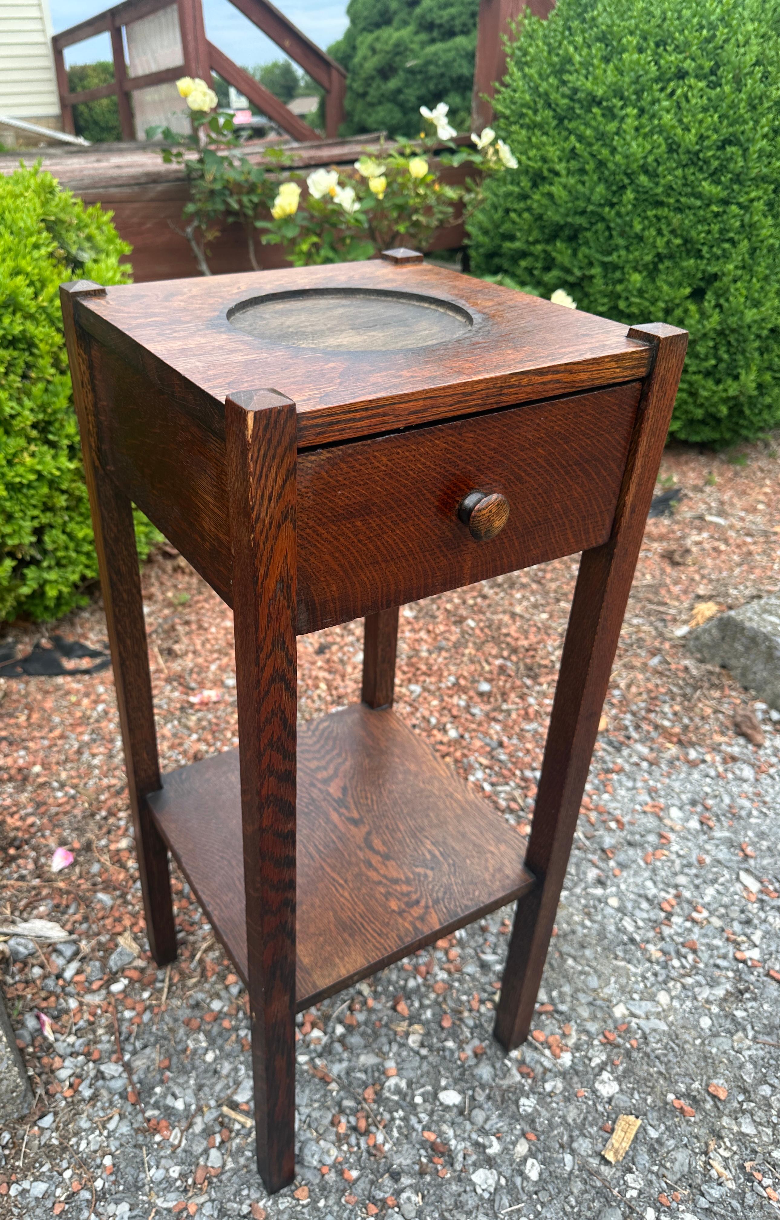 Antique Arts & Crafts Stand/ planter c. 1910 Stickley era w8402 in vendita 2