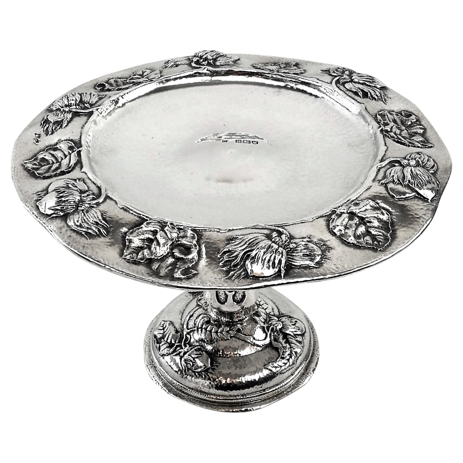 Antique Arts & Crafts Sterling Silver Dish / Tazza / Comport, London, 1905