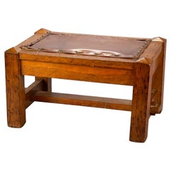 Antique Arts & Crafts Stickley School Mission Oak Footstool, Circa 1910