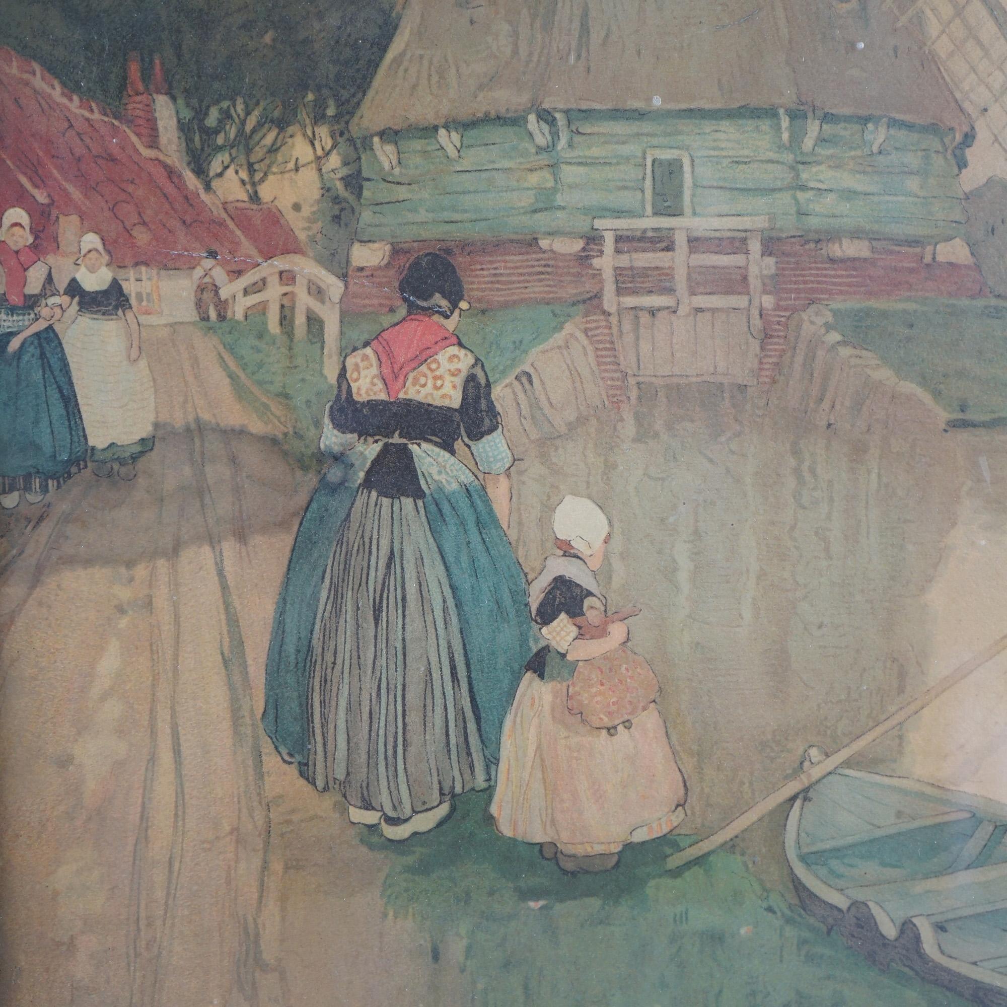 Antiker Arts and Crafts Stickley School Kunst- oder Bilderrahmen aus Eichenholz, um 1910 (amerikanisch) im Angebot