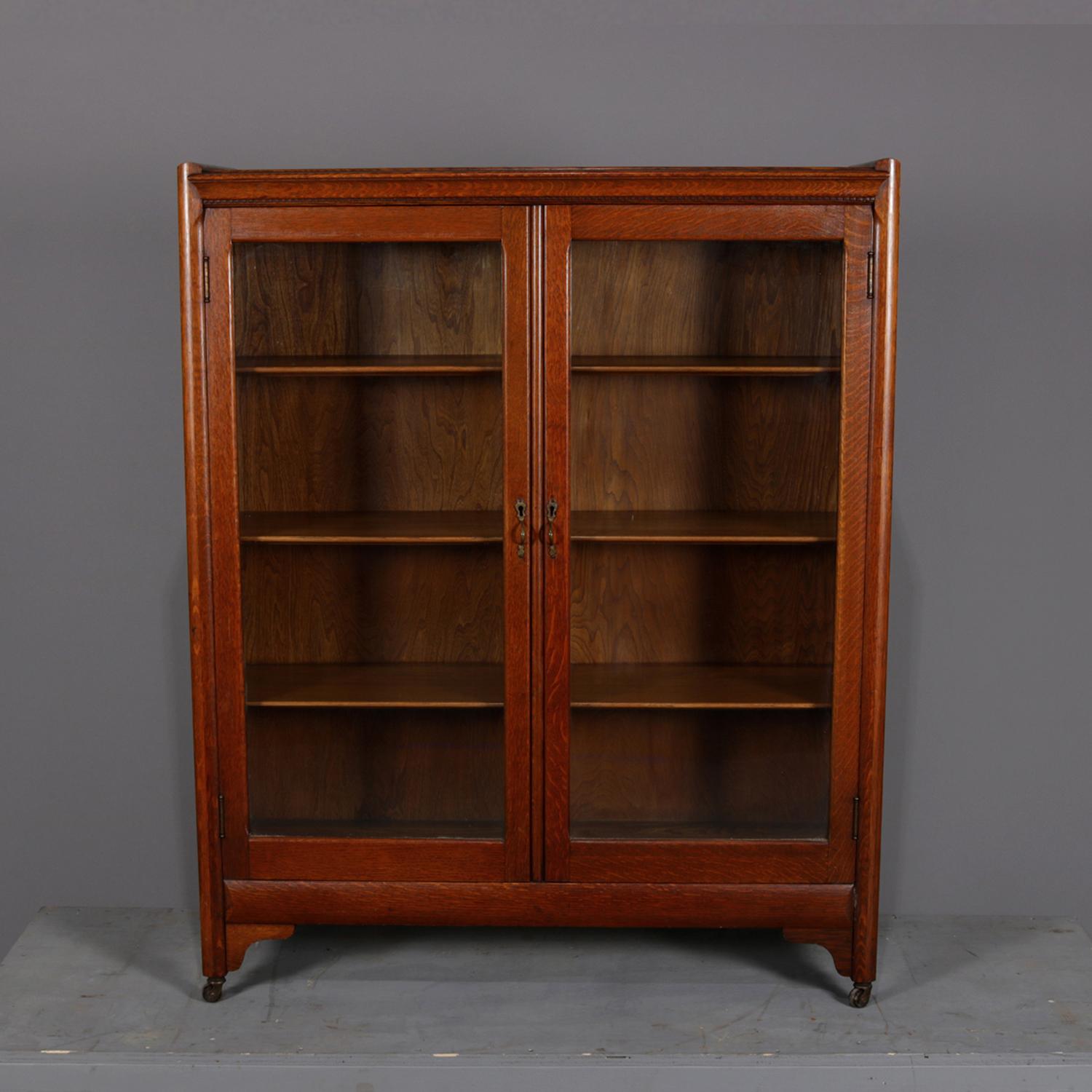 quarter sawn oak bookcase