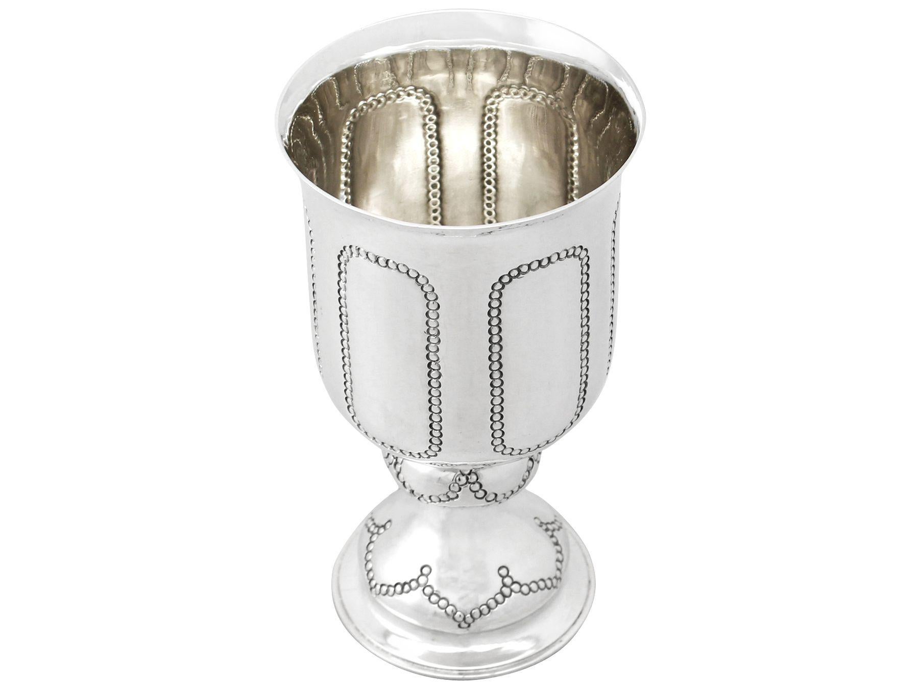 Arts and Crafts Arts & Crafts Style Sterling Silver Goblet For Sale