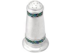 Antique Arts & Crafts Style Sterling Silver Pepper Shaker by Liberty & Co. Ltd