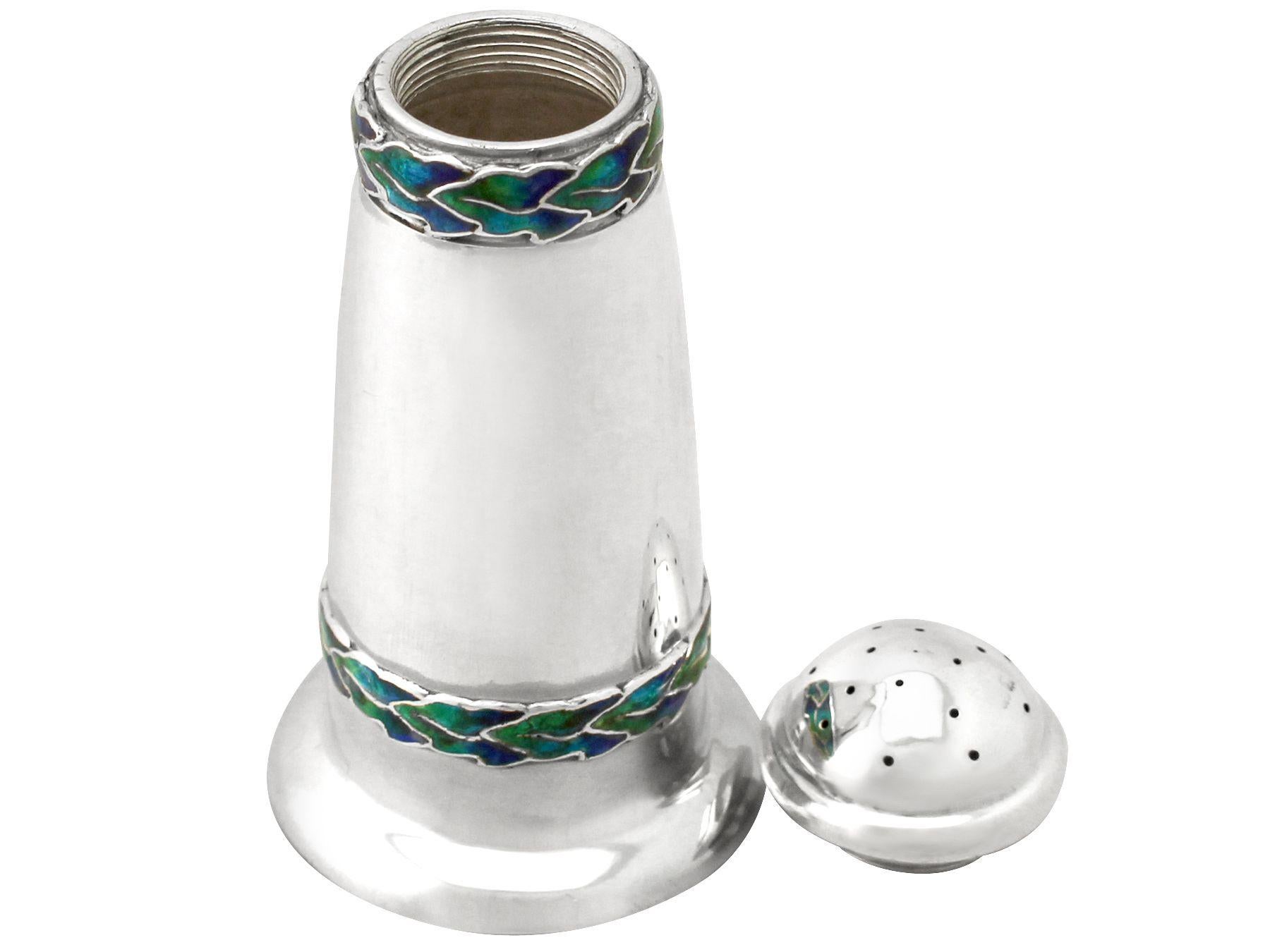 Arts and Crafts Antique Arts & Crafts Style Sterling Silver Pepper Shaker by Liberty & Co. Ltd For Sale