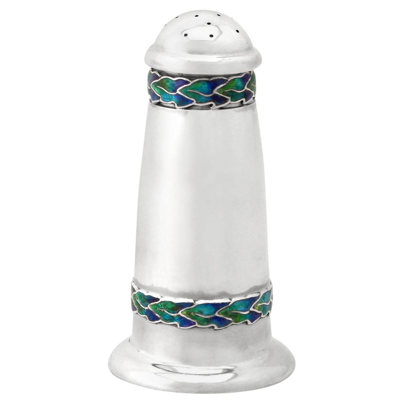 Antique Arts & Crafts Style Sterling Silver Pepper Shaker by Liberty & Co. Ltd