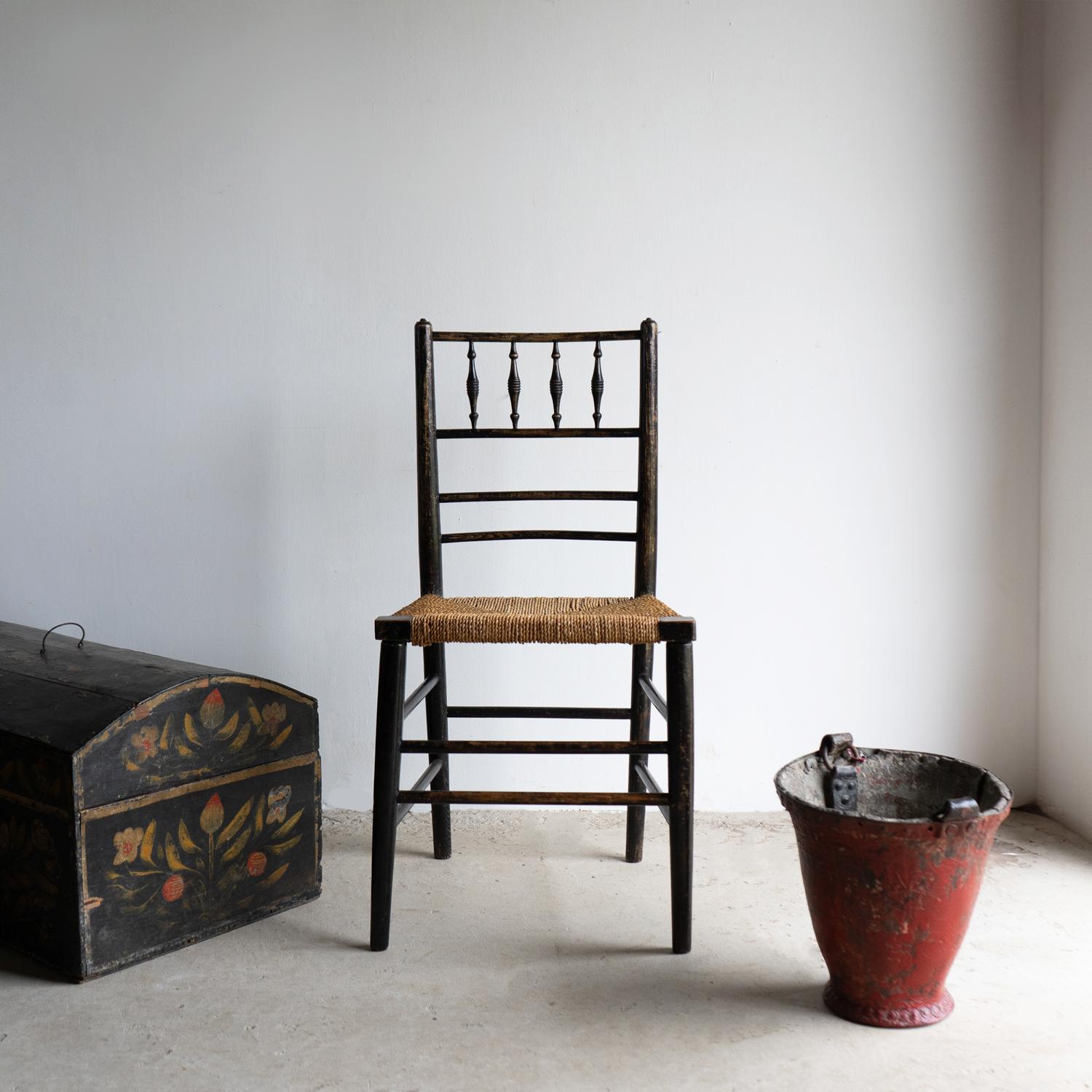 Antique Arts & Crafts Sussex Chair by Philip Webb for Morris & Co. 19th Century 4