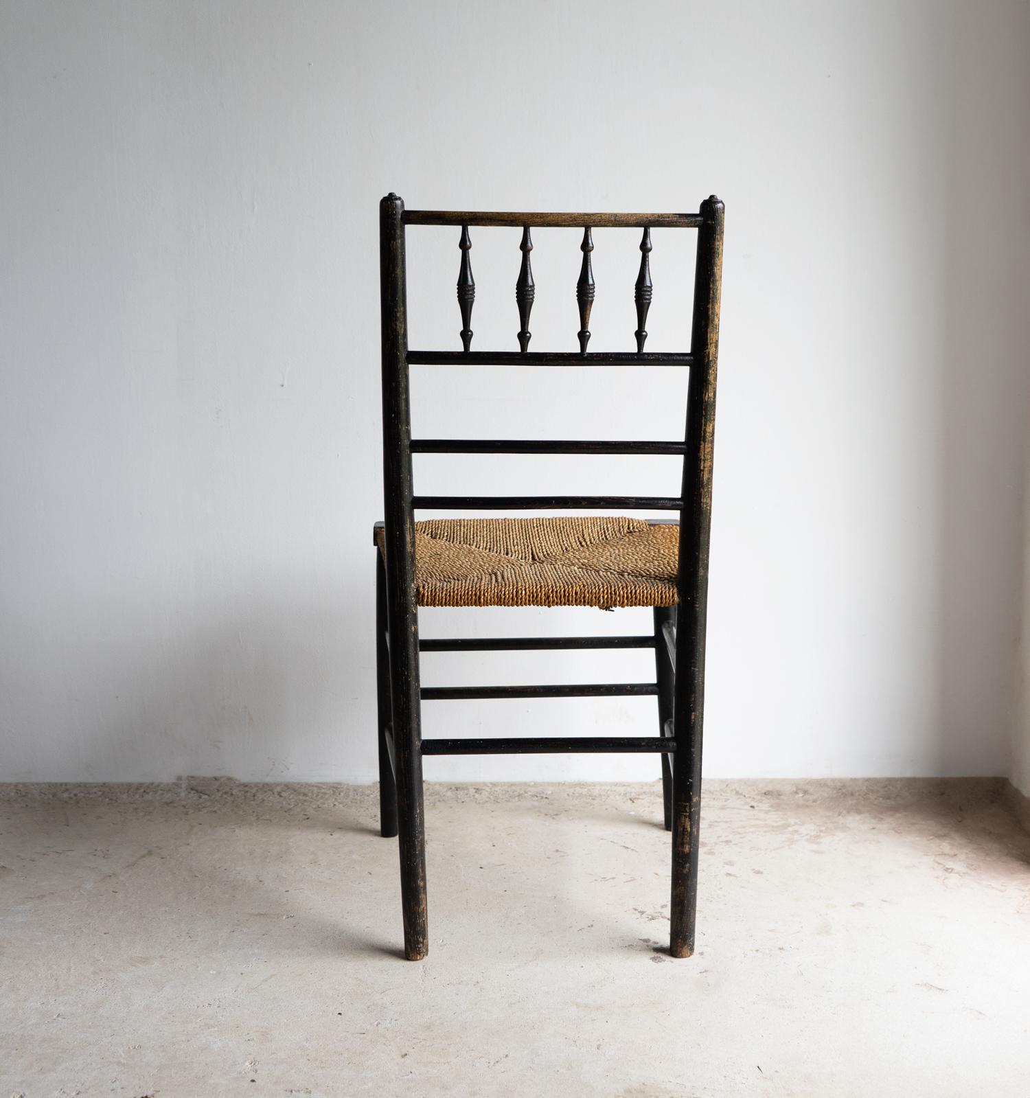 Antique Arts & Crafts Sussex Chair by Philip Webb for Morris & Co. 19th Century 5