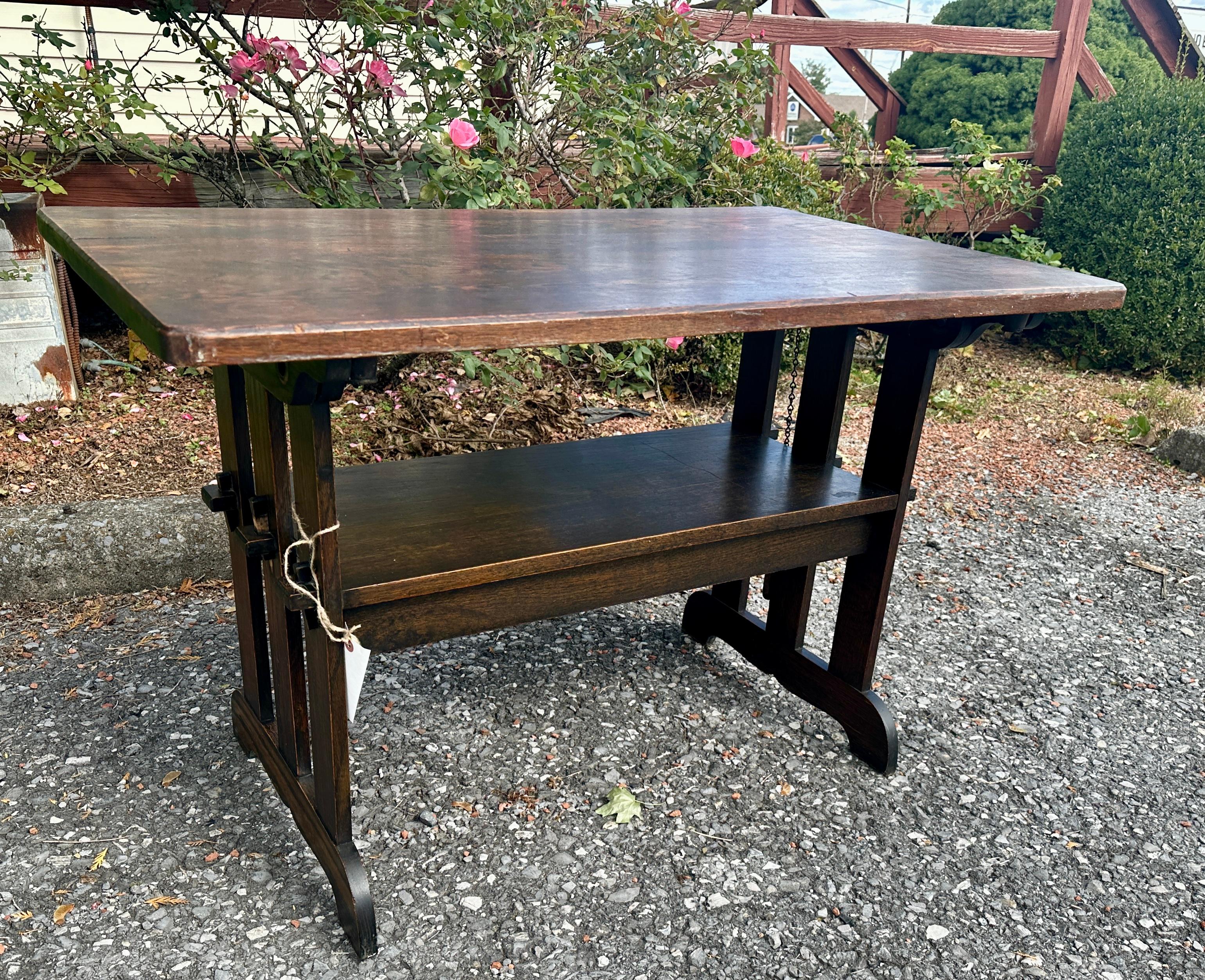 Antique Arts & Crafts Table by   