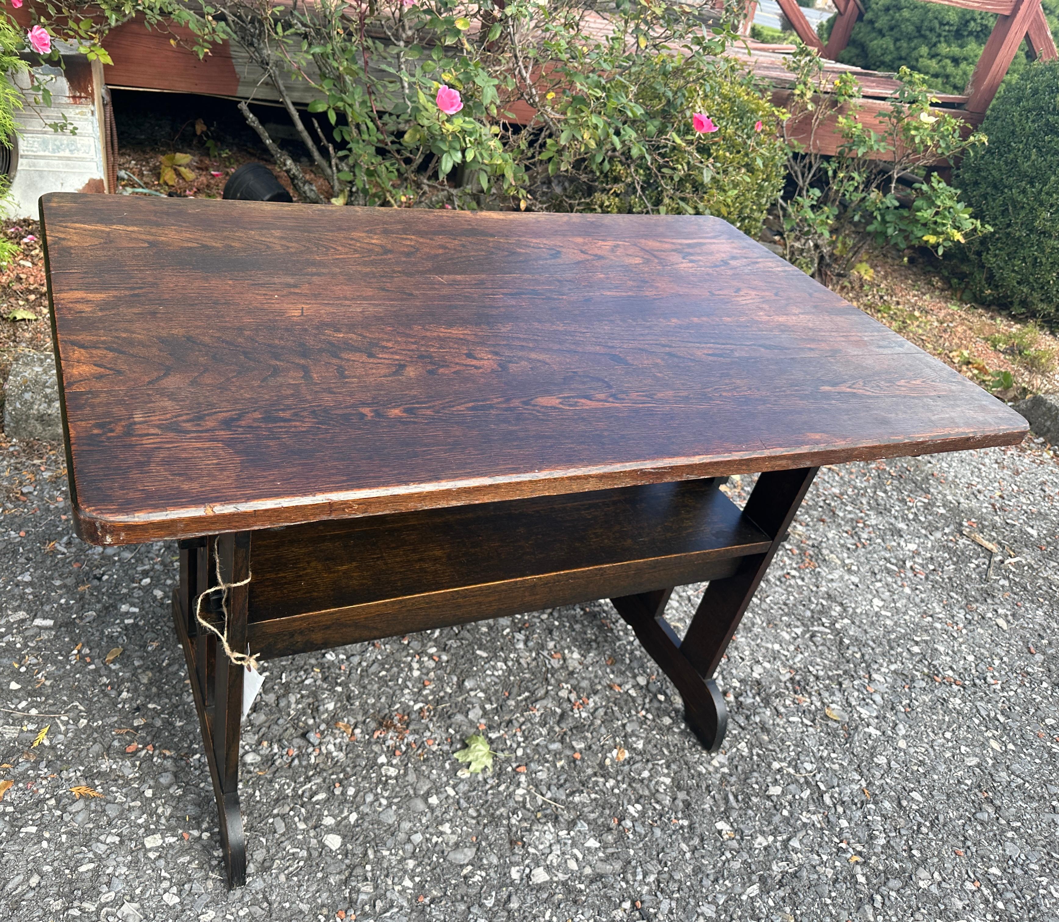 Antique Arts & Crafts Table by   