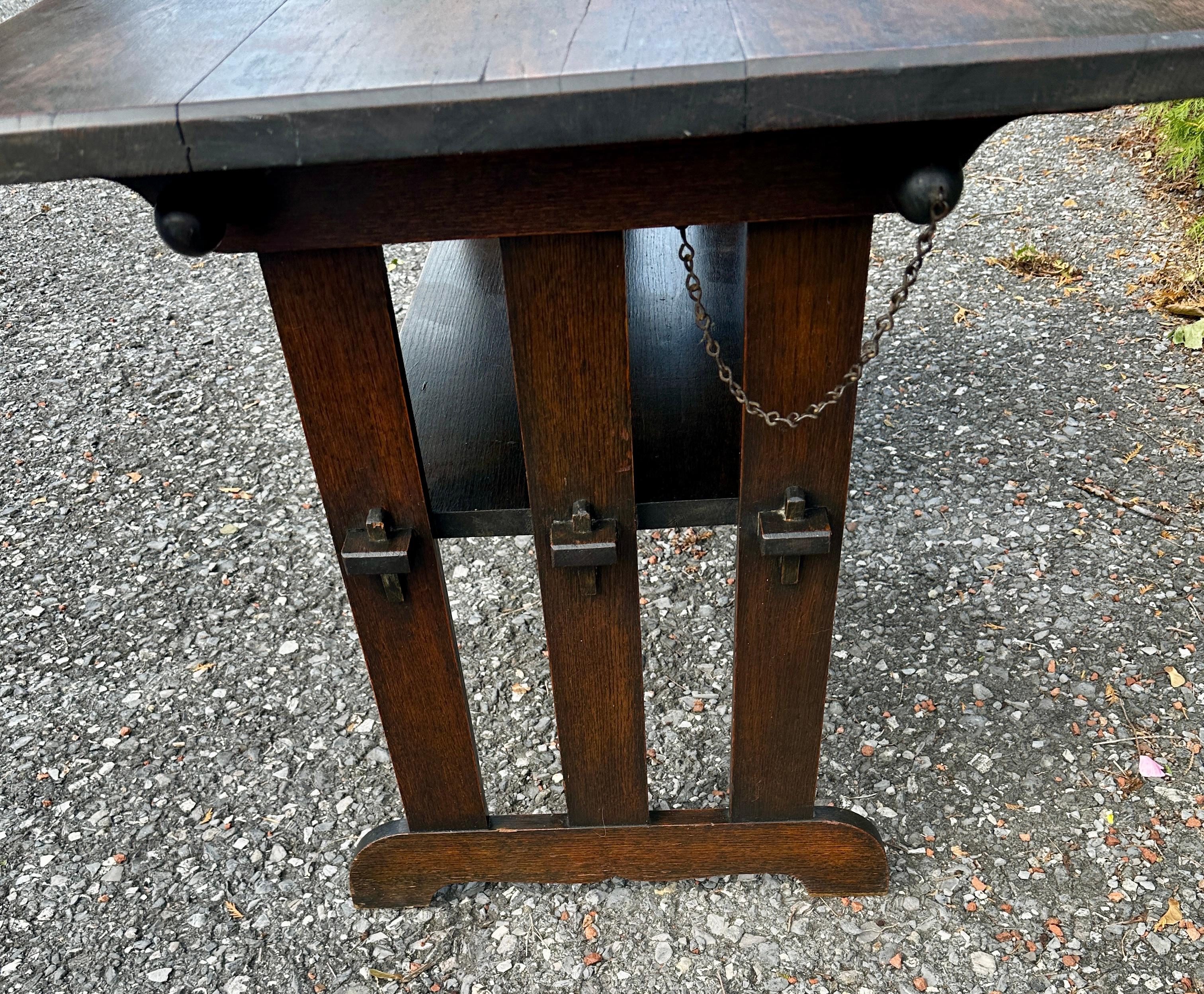 Antique Arts & Crafts Table by   