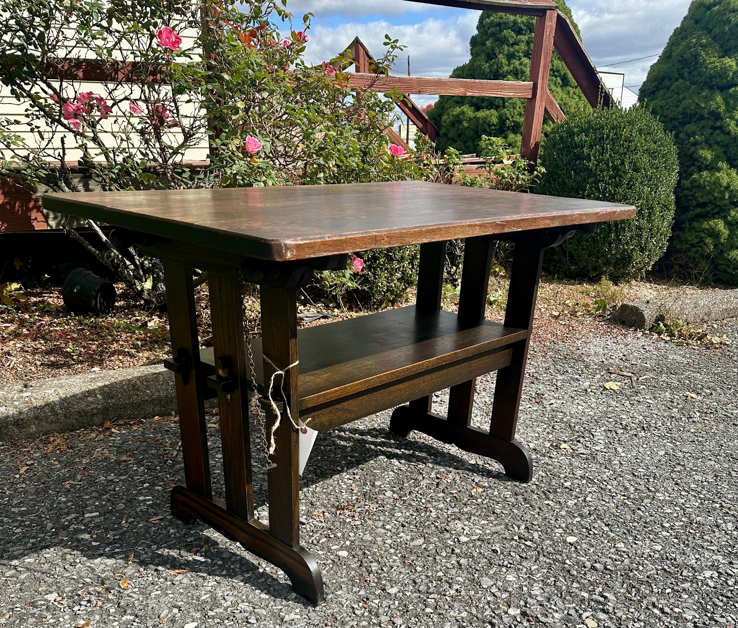 20th Century Antique Arts & Crafts Table by   