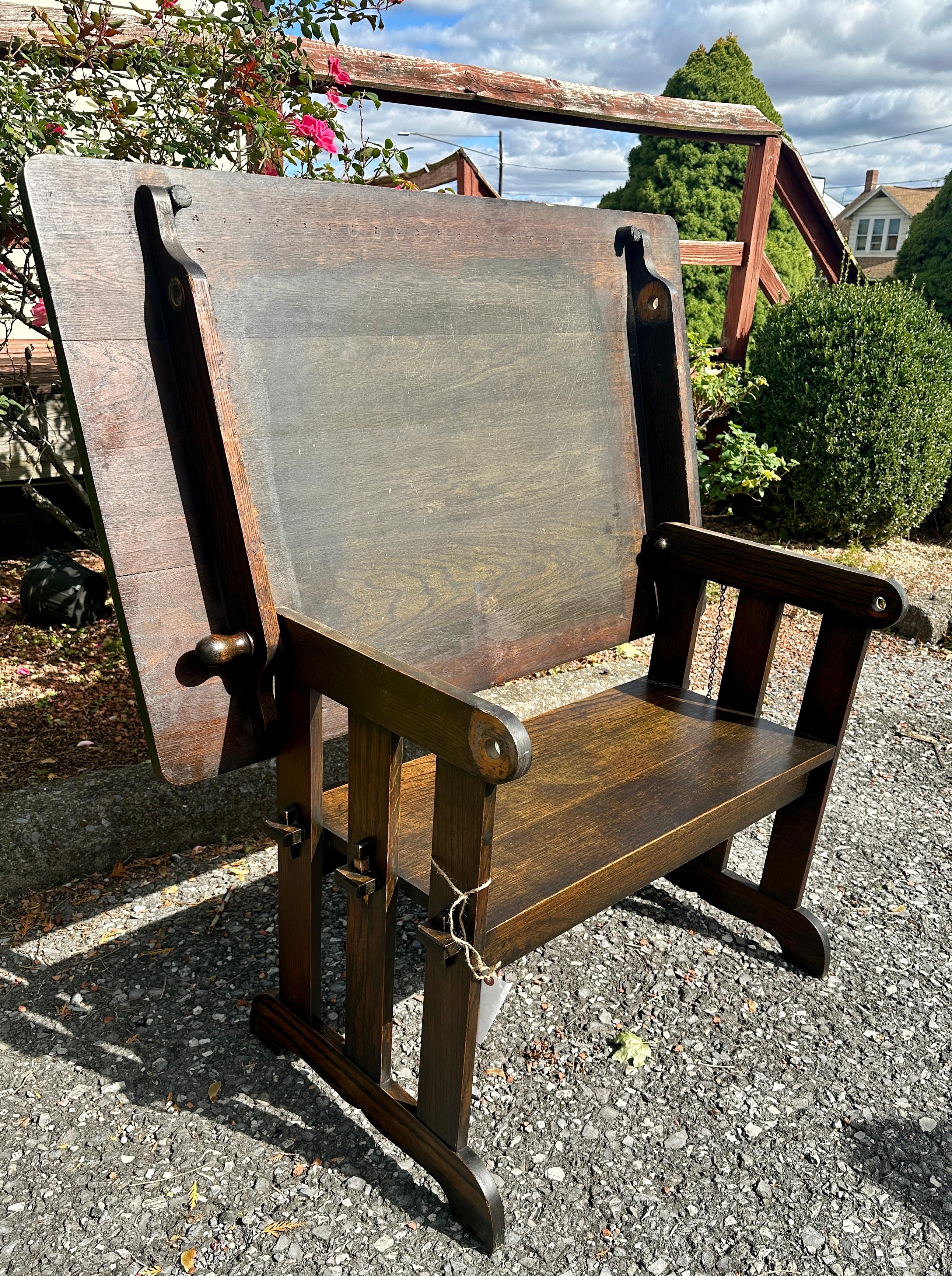Antique Arts & Crafts Table by   