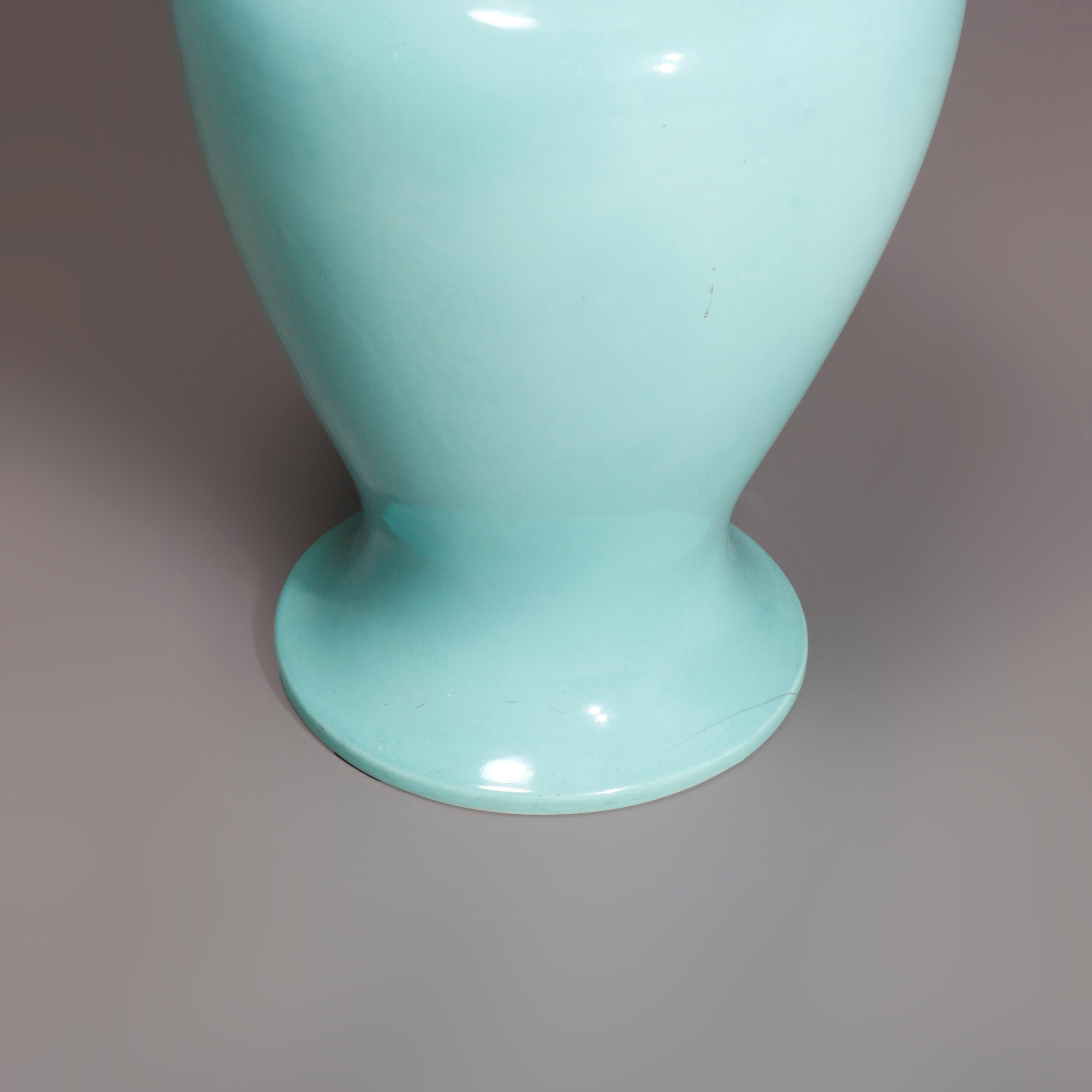 20ième siècle Vase de sol ancien en poterie d'art de Trenton Ware Arts & Crafts, XXe siècle en vente