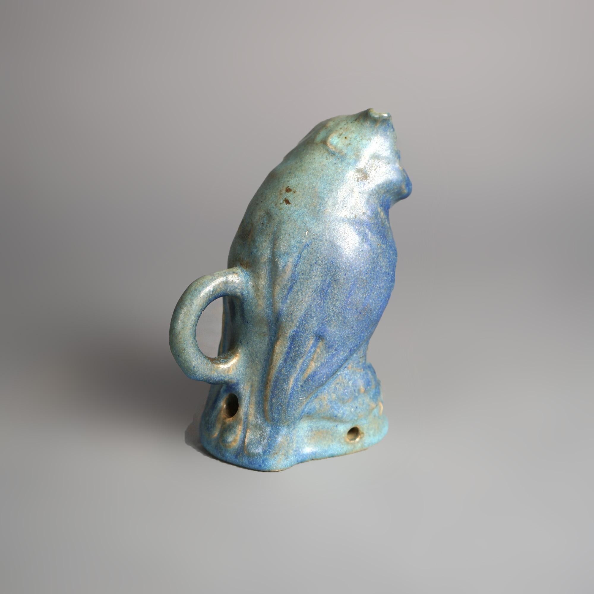 Arts and Crafts Antique Arts & Crafts Van Briggle Figural Pottery Owl Night Light C1920