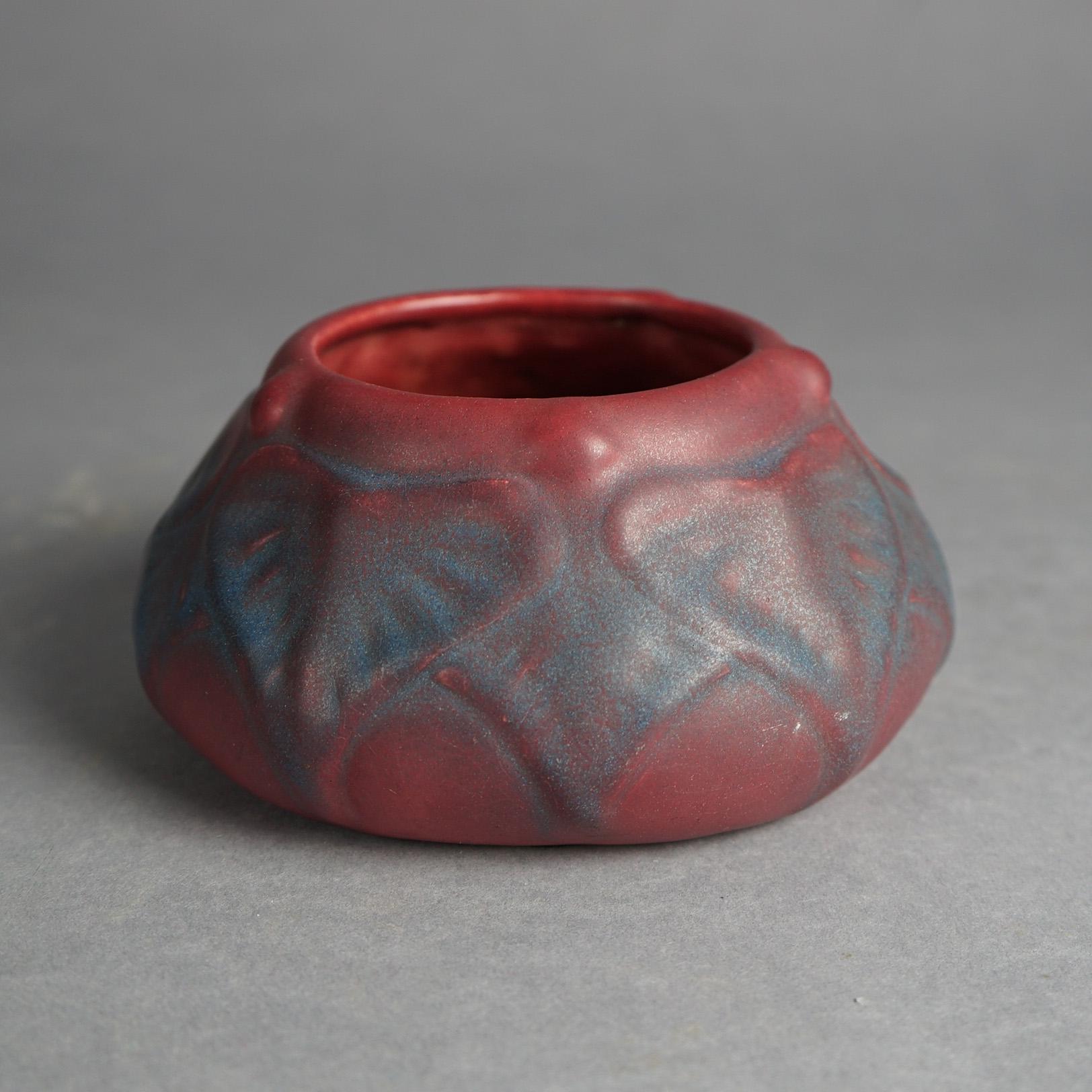 American Antique Arts & Crafts Van Briggle Small Figural Pottery Matt Glazed Vase C1920