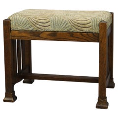 Antique Arts & Mission Oak Footstool circa 1910