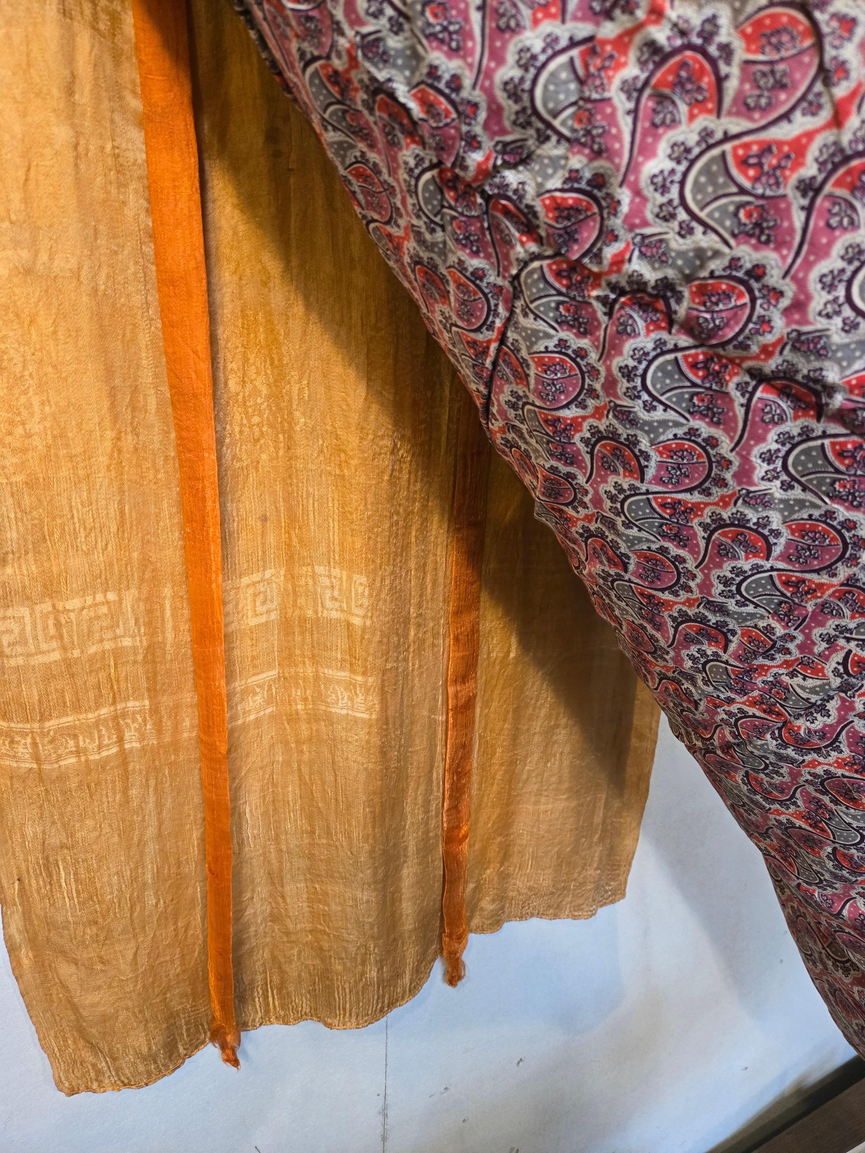 Silk Antique Ascended Kagyu Master Thangka Tapestry, 1920s For Sale