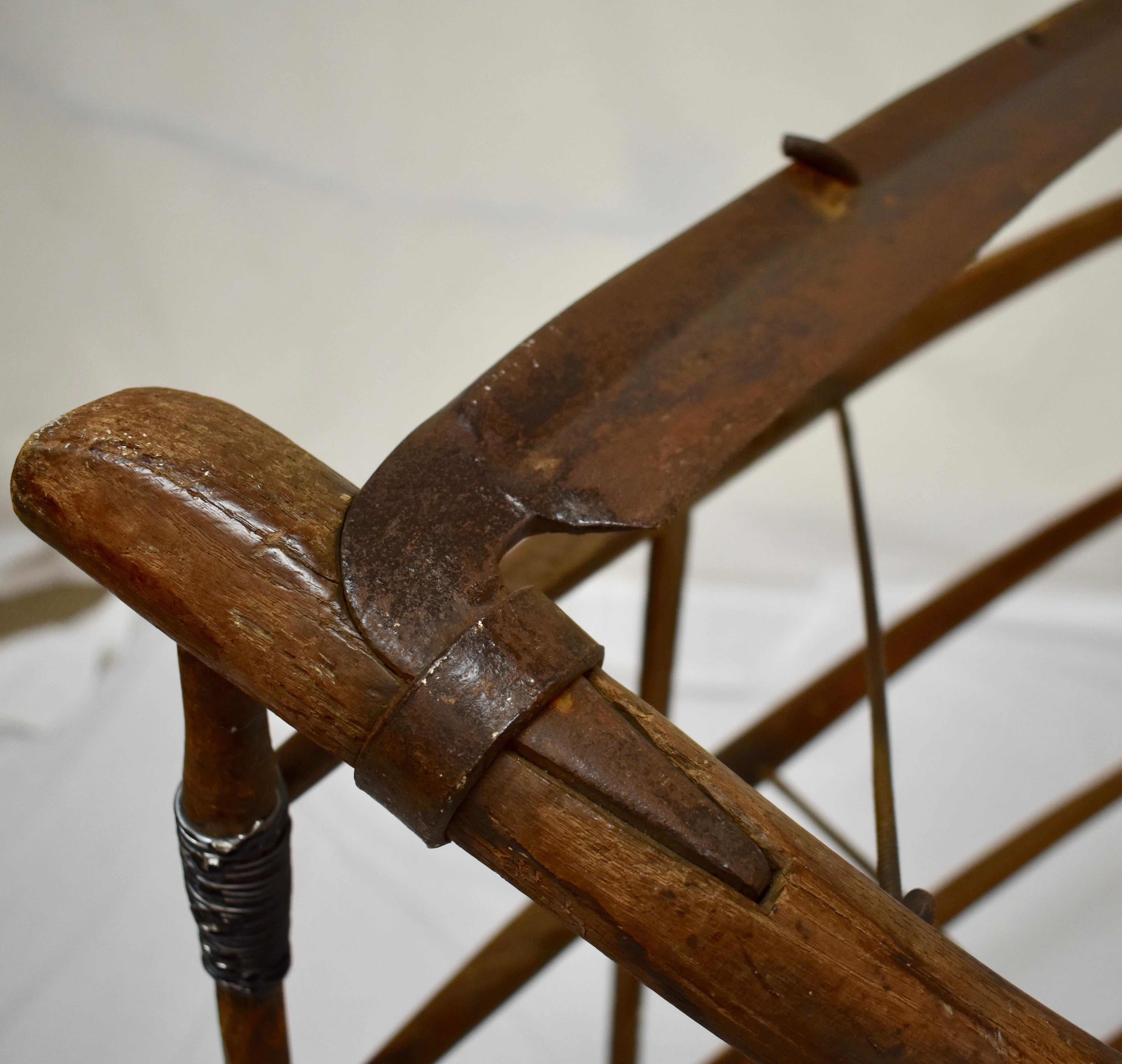 Steel Antique Ash Cradle Scythe For Sale