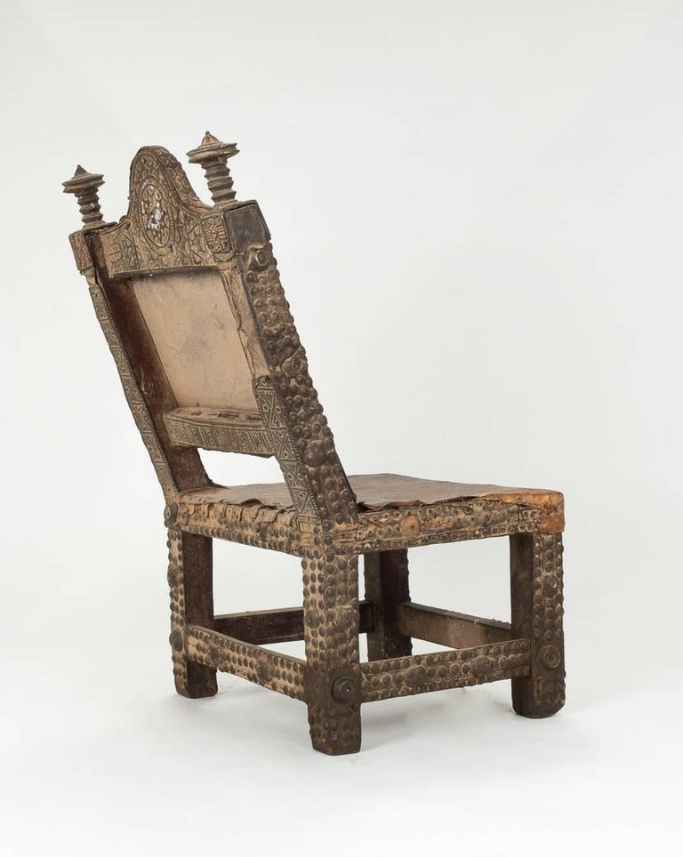 Antique Ashanti Chief's Chair from Ghana For Sale at 1stdibs This is a heap of stuffing out of a chair, it looked crazy, so i took a photo of it!