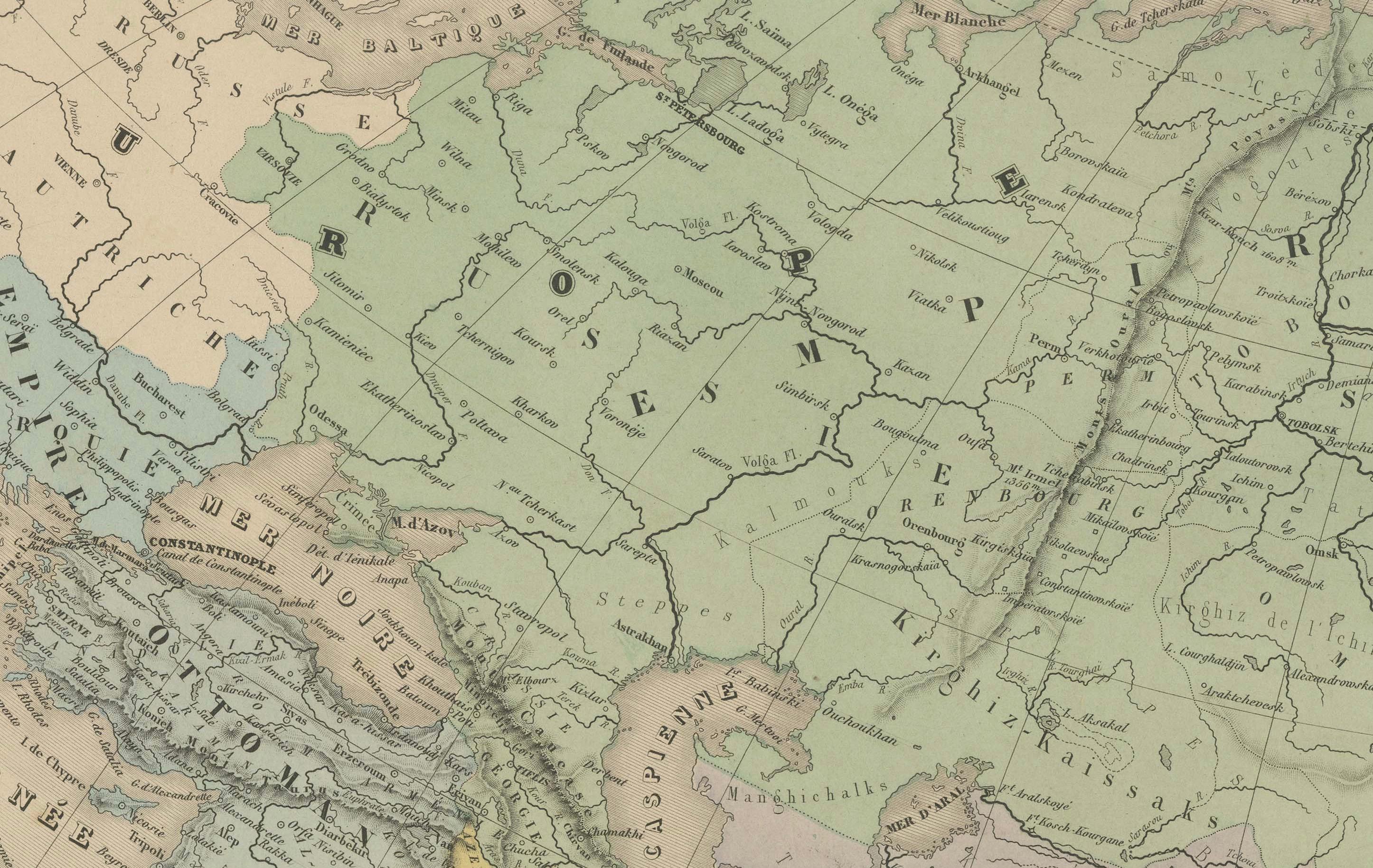 Mapa antiguo de Asia - Andriveau-Goujon, París 1865

Este mapa antiguo, grande y finamente grabado, titulado 