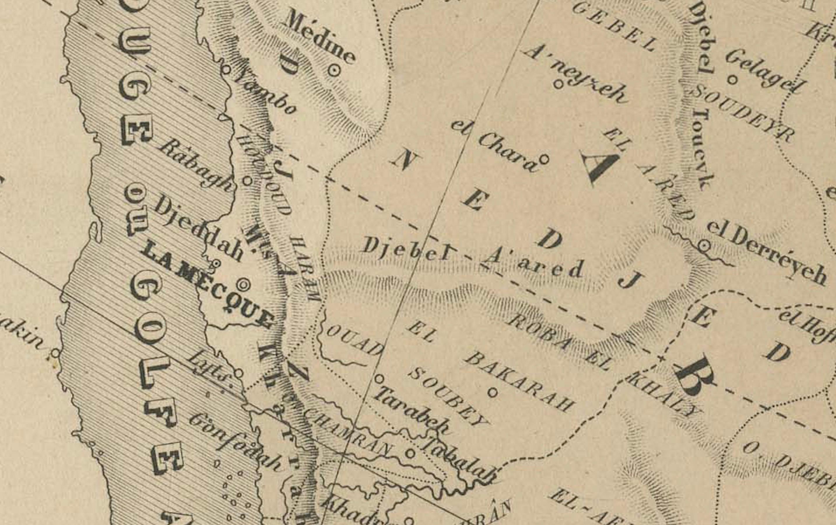 Mapa antiguo de Asia - Gran grabado del siglo XIX con fronteras políticas, 1865 Grabado en venta