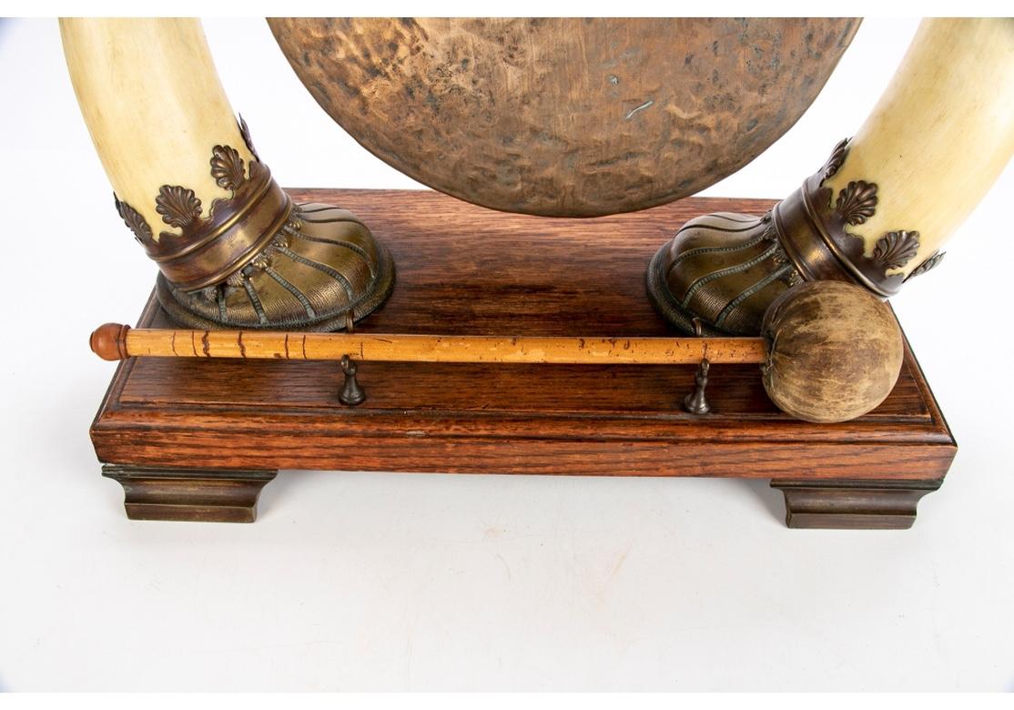 Antique Asian Brass and Horn Gong 2