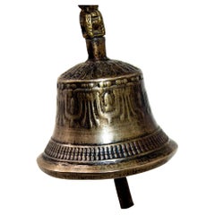 Antique Asian Bronze buddhist bell Tibetan Meditation Prayer Ghanta Bell