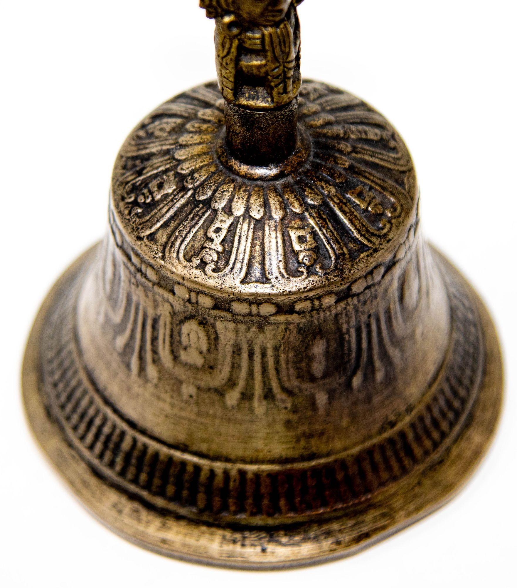 Antike asiatische buddhistische Bronze-Glocke, Tibetische Meditationsgebet Ghanta-Glocke im Angebot 10