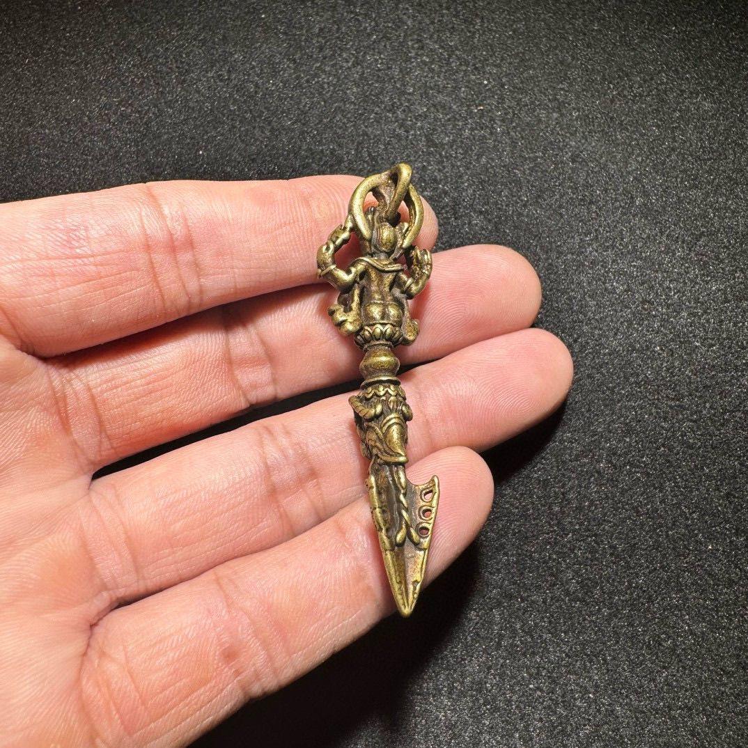 Vintage Asian Bronze Vajra Pestle For Sale 1