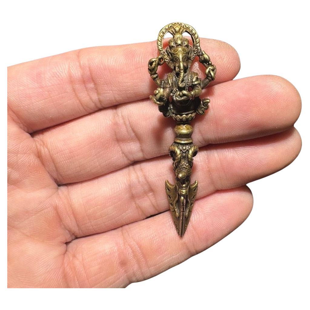 Vintage Asian Bronze Vajra Pestle