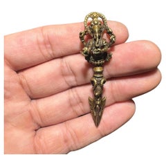 Vintage Asian Bronze Vajra Pestle