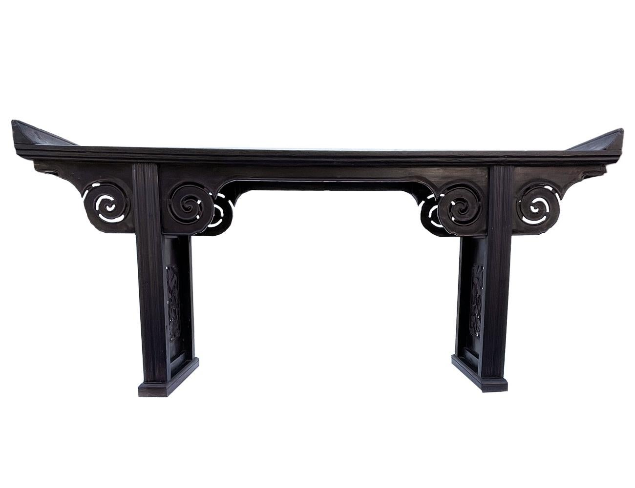 Thai Antique Asian Buddhist Alter as Narrow Hall Table or Console or Sofa Table For Sale