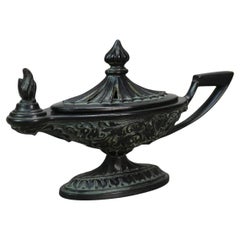 Antique Asian Cast Bronze Censor Lamp C1920