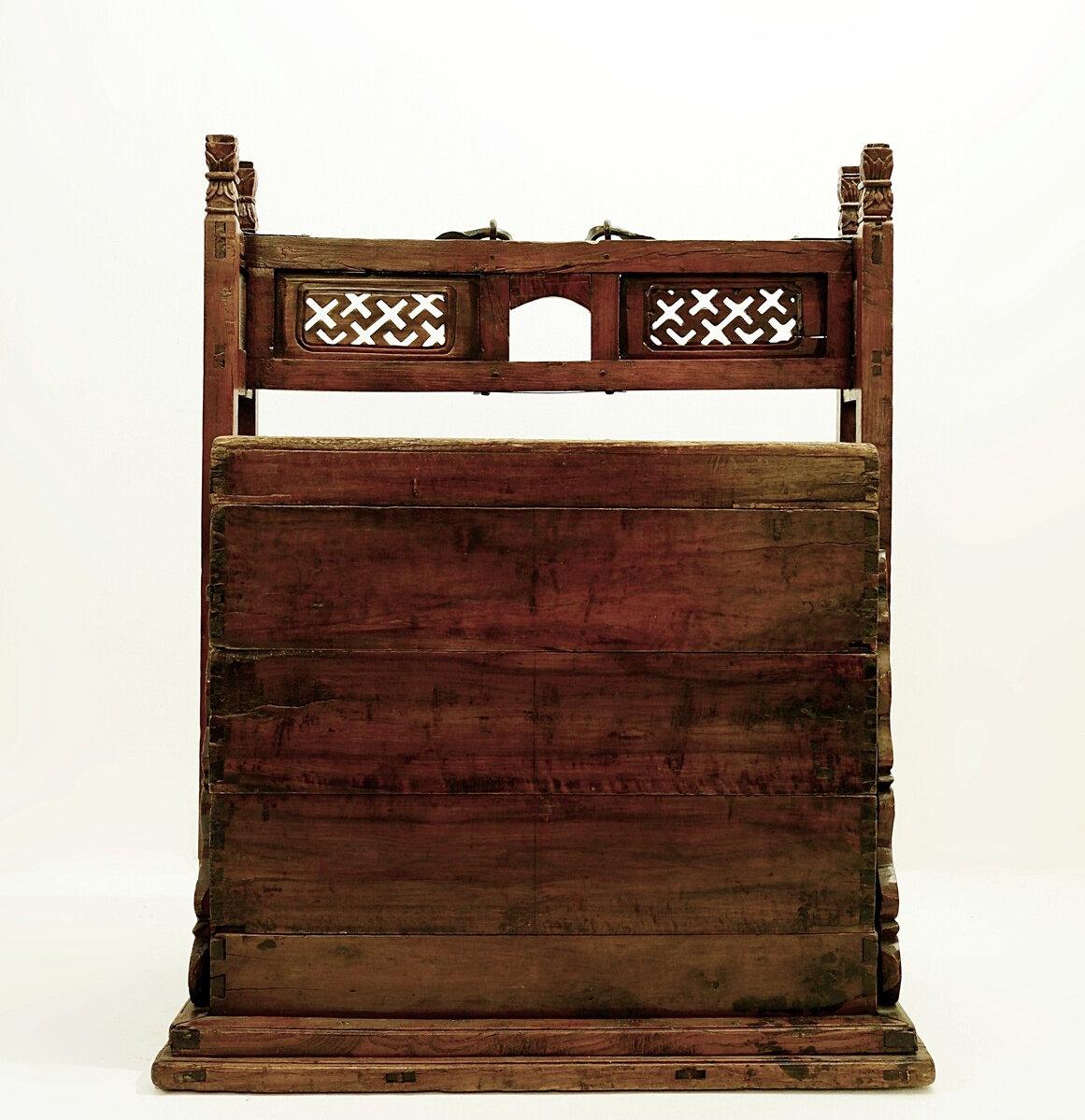 Antico baule da dote asiatico cinese, 1900 in vendita 6