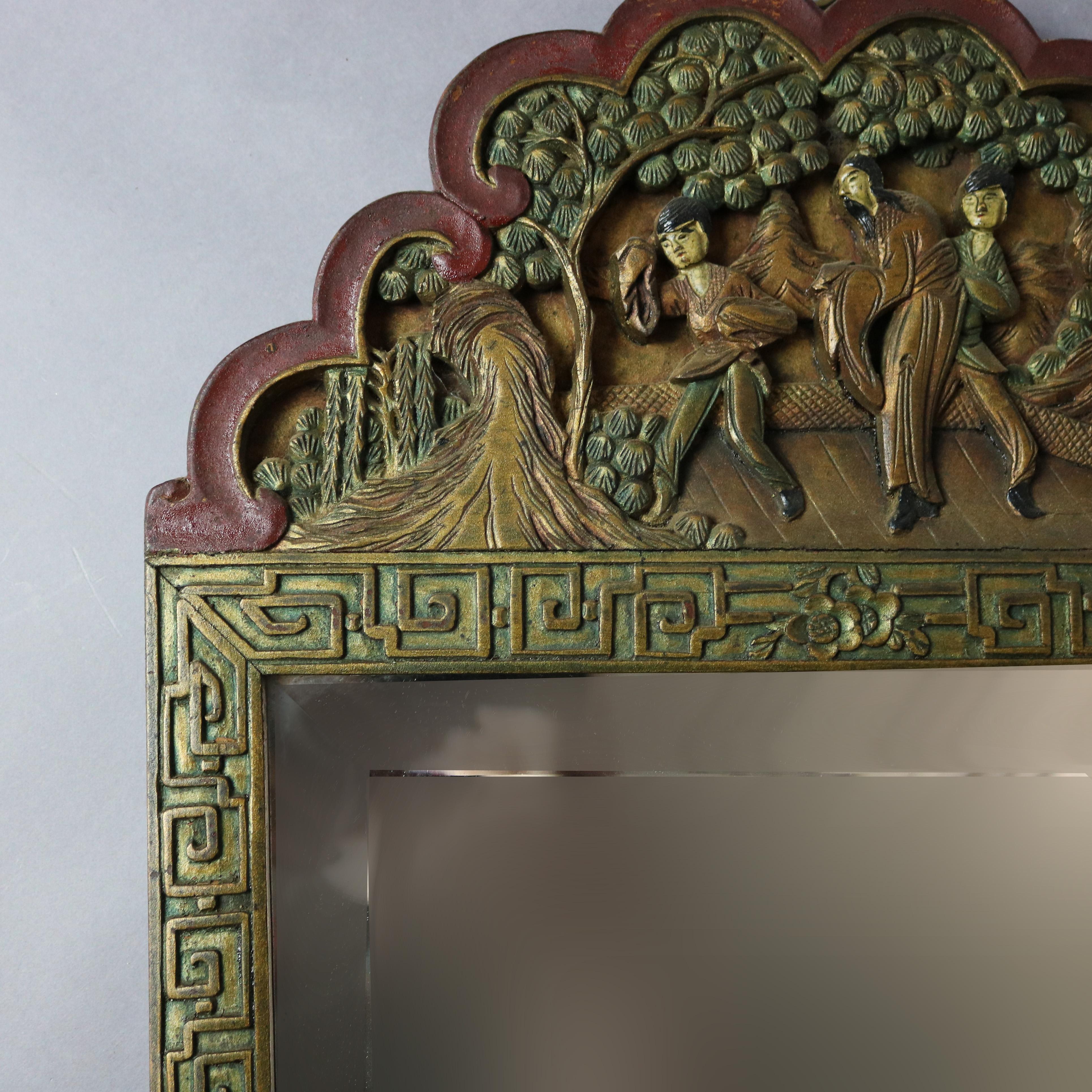 antique chinoiserie mirror