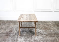 Antiker asiatischer Ulmenholz Couchtisch