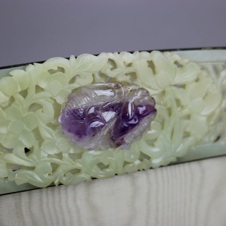 Antique Asian Foliate Carved Jade Photo Frame with Birds, Circa 1900 at ...