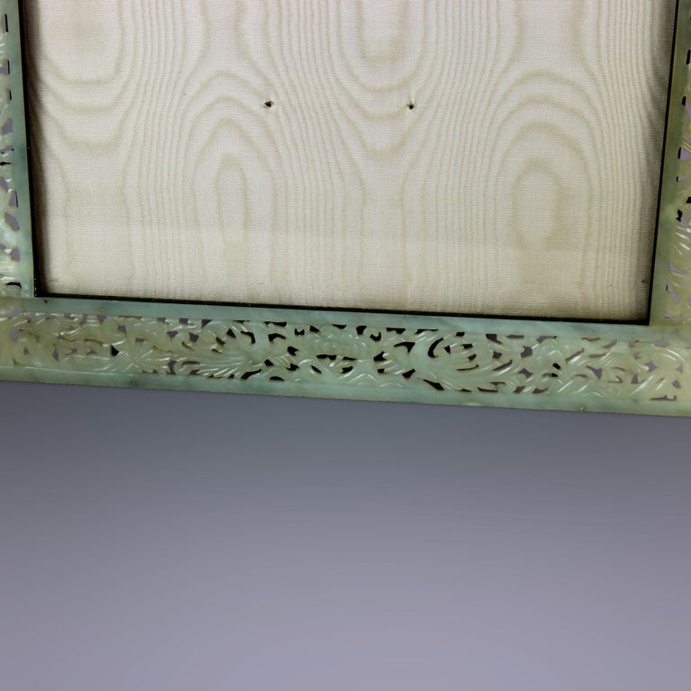 Antique Asian Foliate Carved Jade Photo Frame with Birds, Circa 1900 at ...