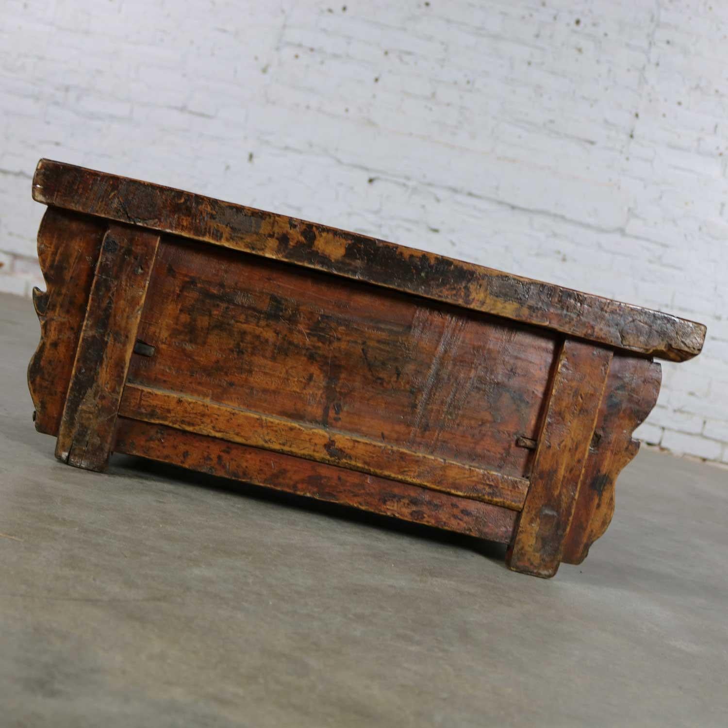 Antique Asian Low Tea or Altar Table with Drawer 3